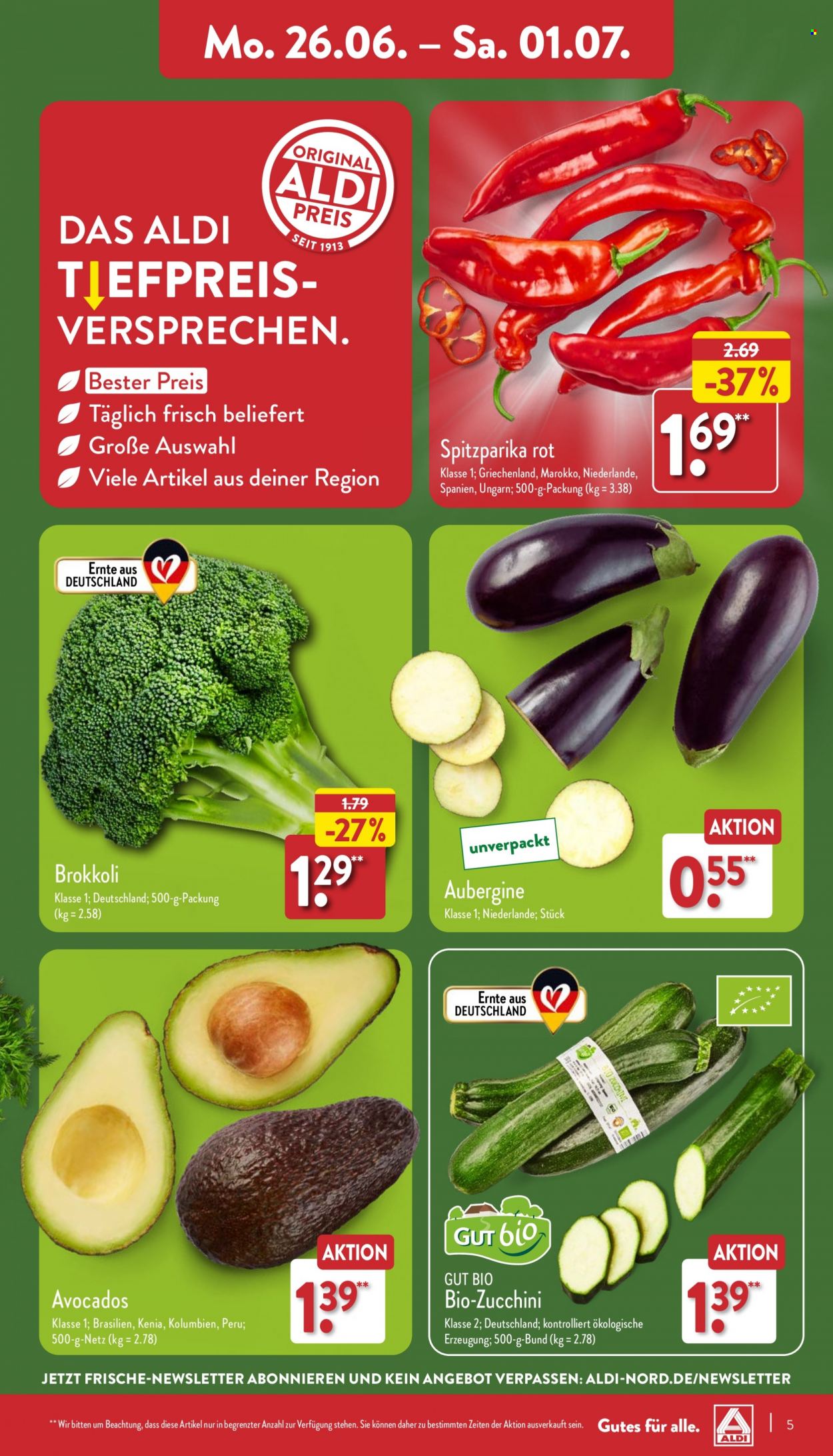 ALDI Nord Prospekte  - 26.06.2023 - 1.07.2023. Seite 5