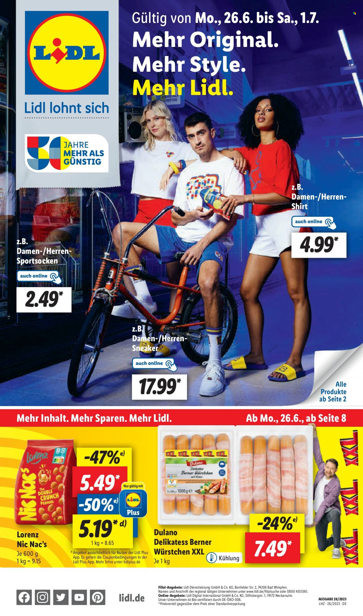 Lidl Prospekte  - 26.06.2023 - 1.07.2023. Seite 1