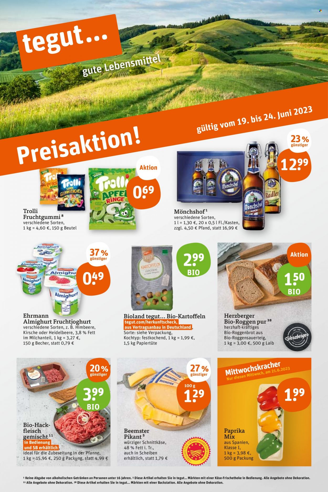 tegut... Prospekte  - 19.06.2023 - 24.06.2023. Seite 3