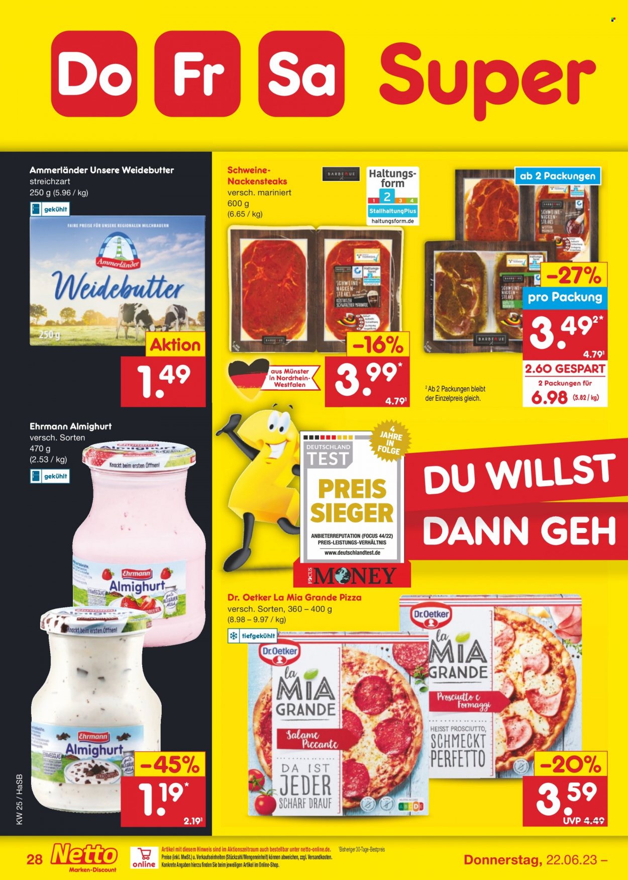 Netto Marken-Discount Prospekte  - 19.06.2023 - 24.06.2023. Seite 28