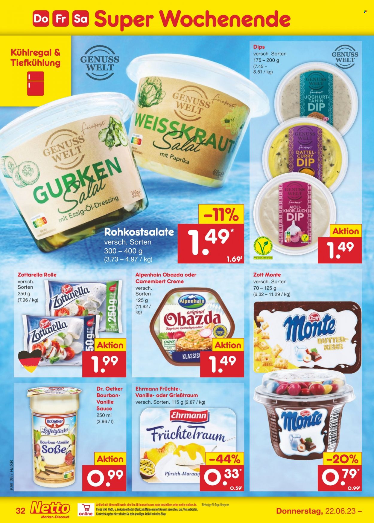 Netto Marken-Discount Prospekte  - 19.06.2023 - 24.06.2023. Seite 32