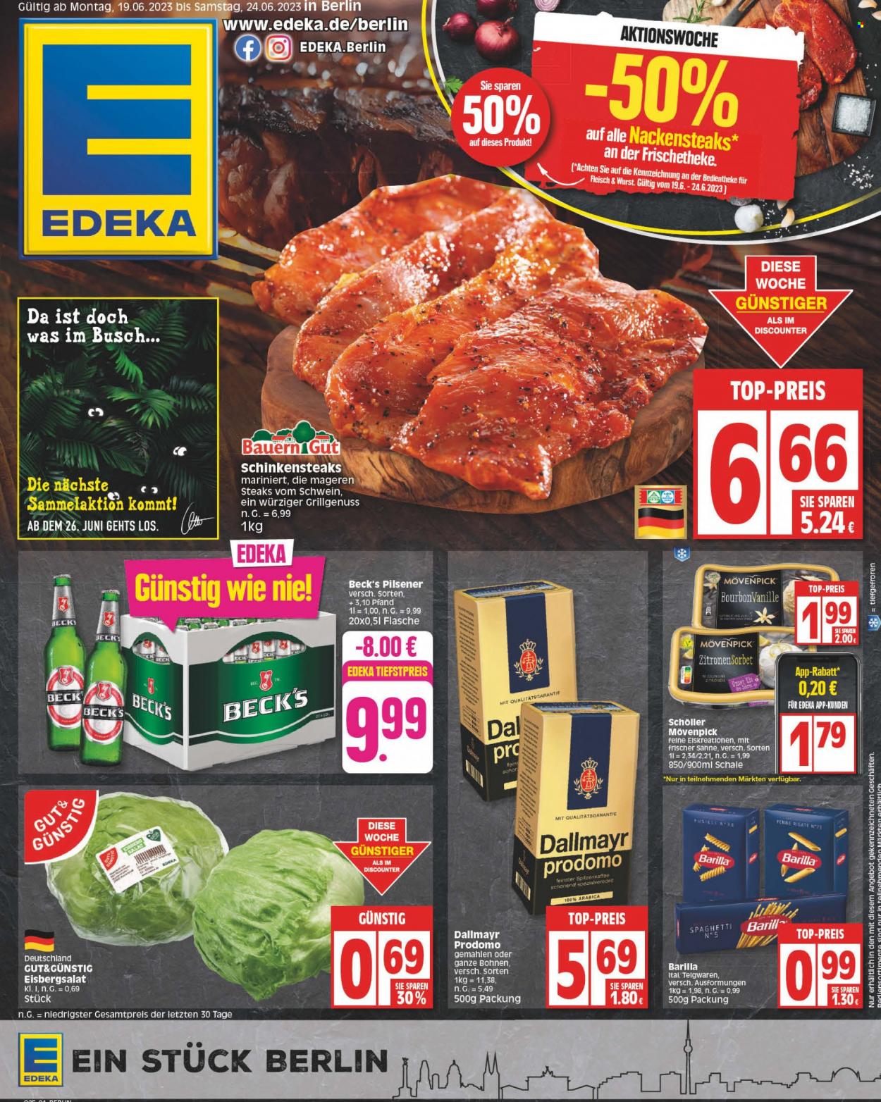 Edeka Prospekte  - 19.06.2023 - 24.06.2023. Seite 1