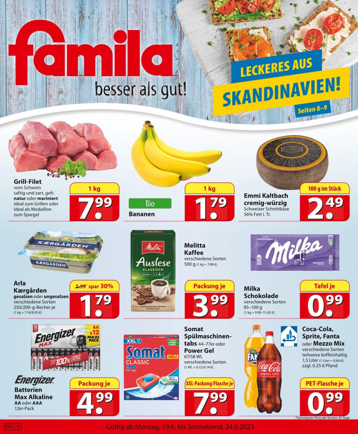 famila Prospekte  - 19.06.2023 - 24.06.2023. Seite 1