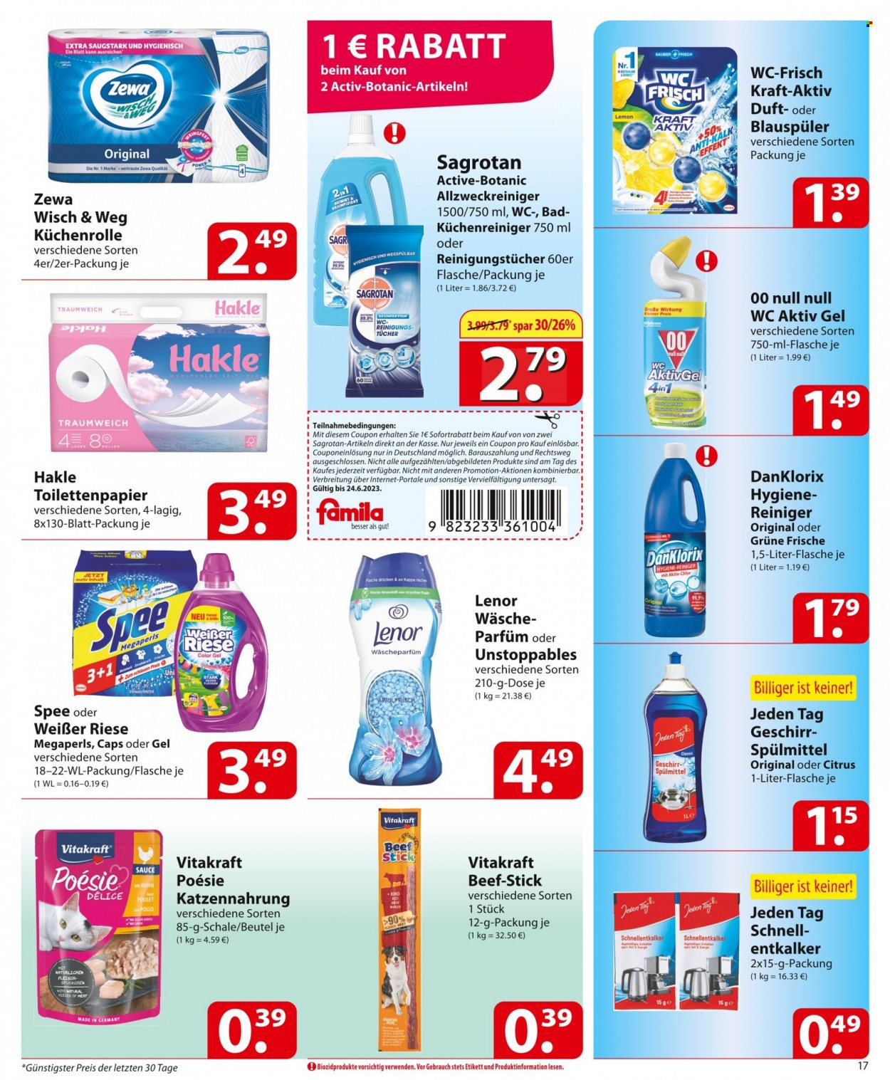 famila Prospekte  - 19.06.2023 - 24.06.2023. Seite 17