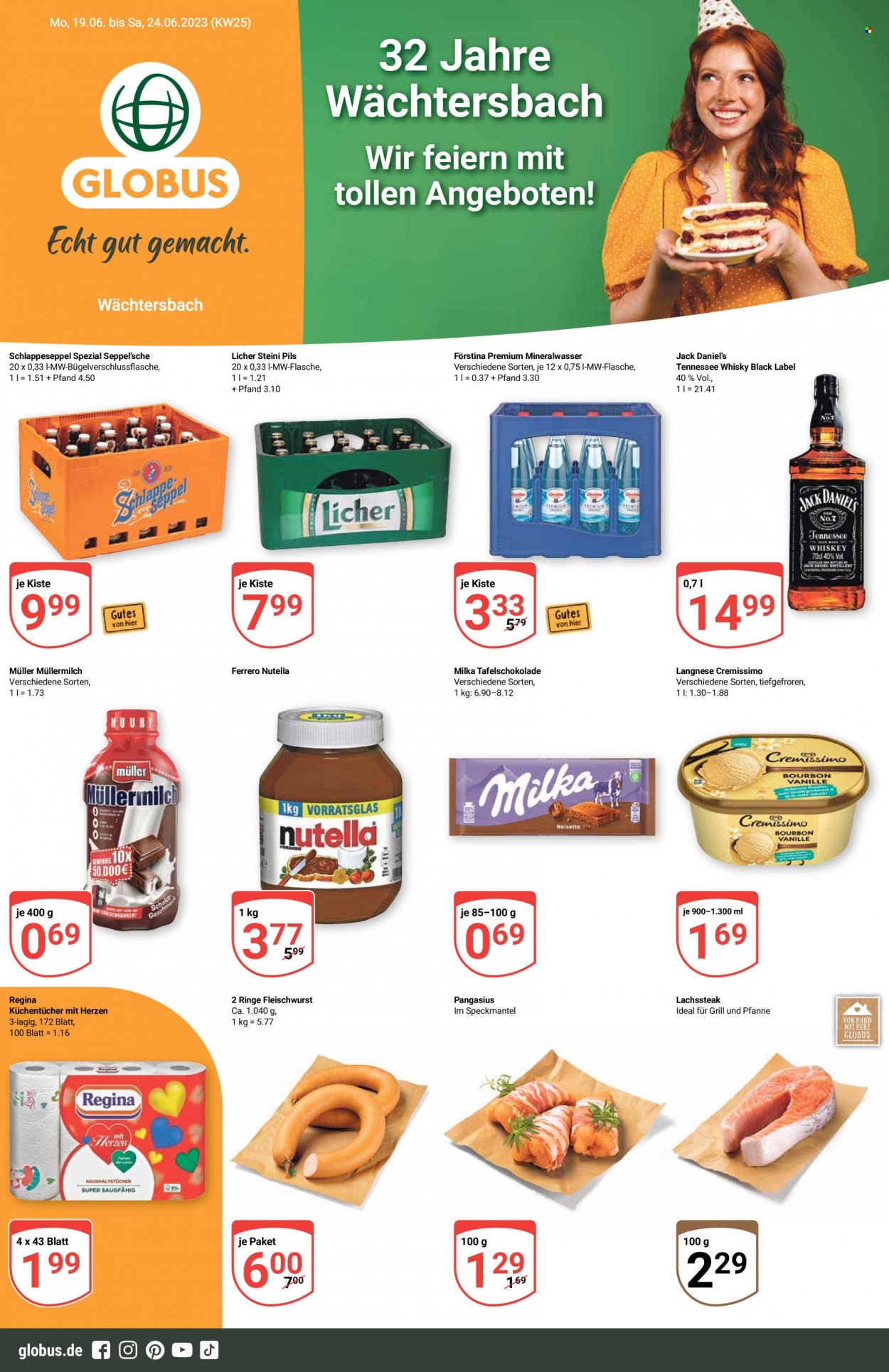 Globus Prospekte  - 19.06.2023 - 24.06.2023. Seite 1