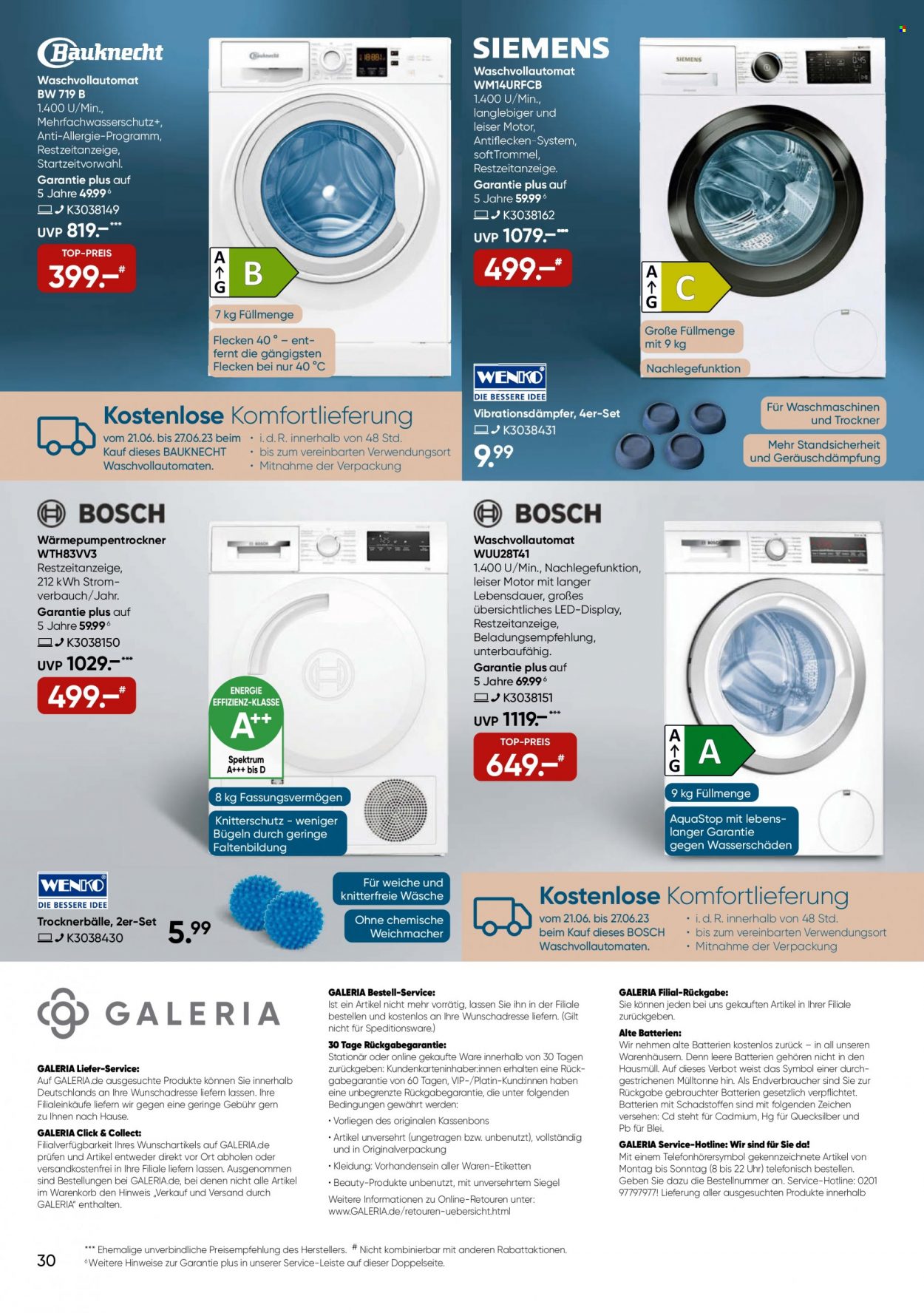 GALERIA Karstadt Kaufhof Prospekte  - 21.06.2023 - 27.06.2023. Seite 30