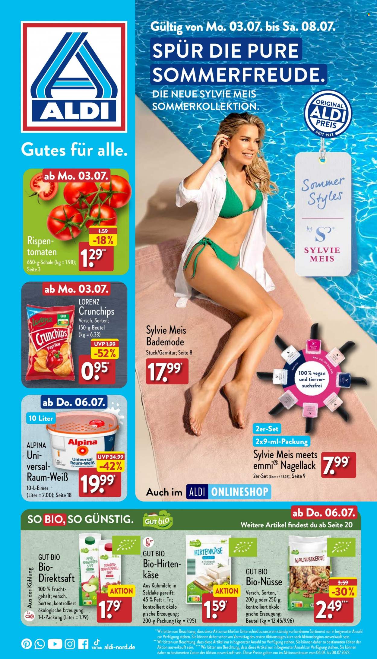 ALDI Nord Prospekte  - 3.07.2023 - 8.07.2023. Seite 1