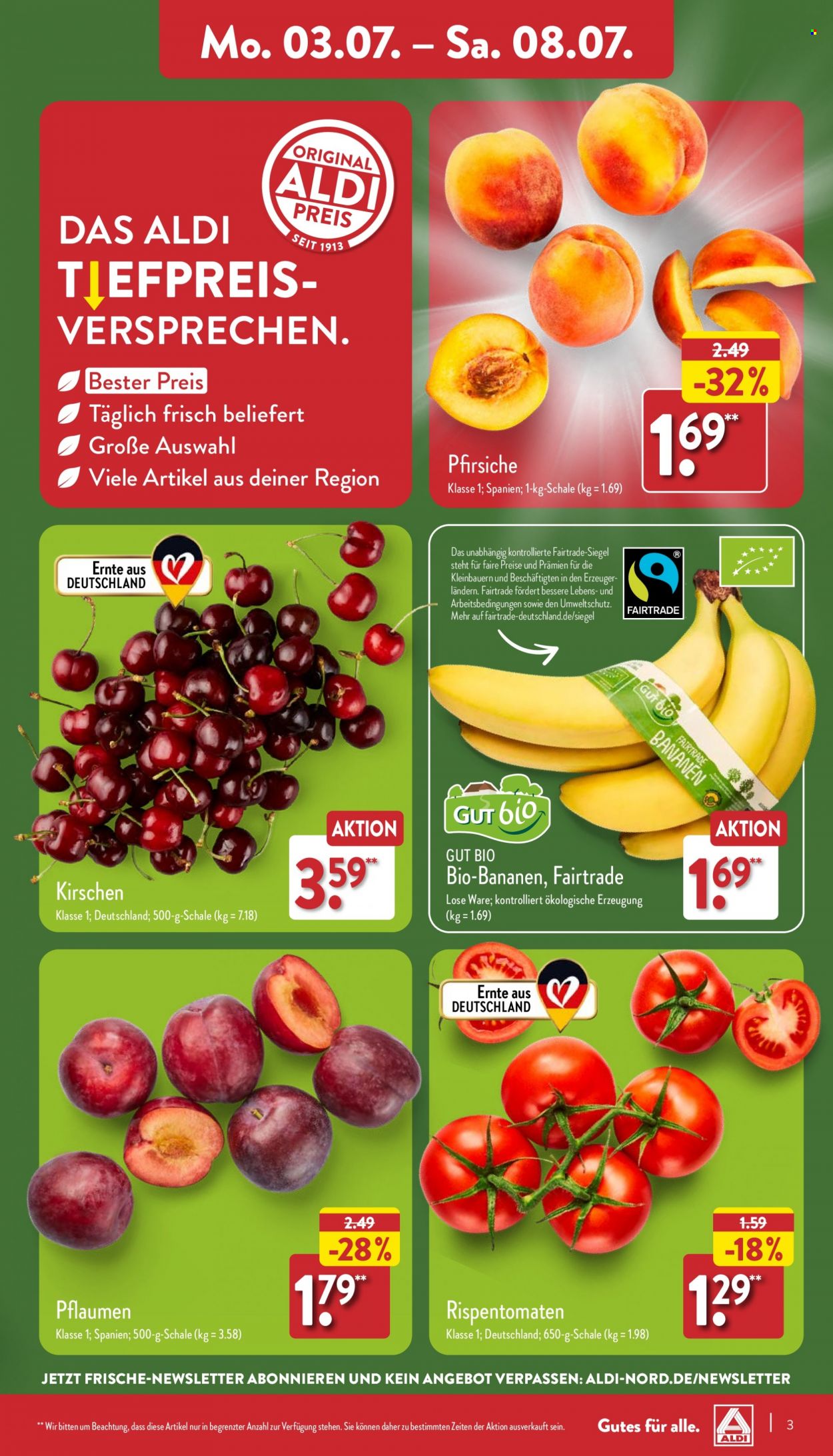 ALDI Nord Prospekte  - 3.07.2023 - 8.07.2023. Seite 3
