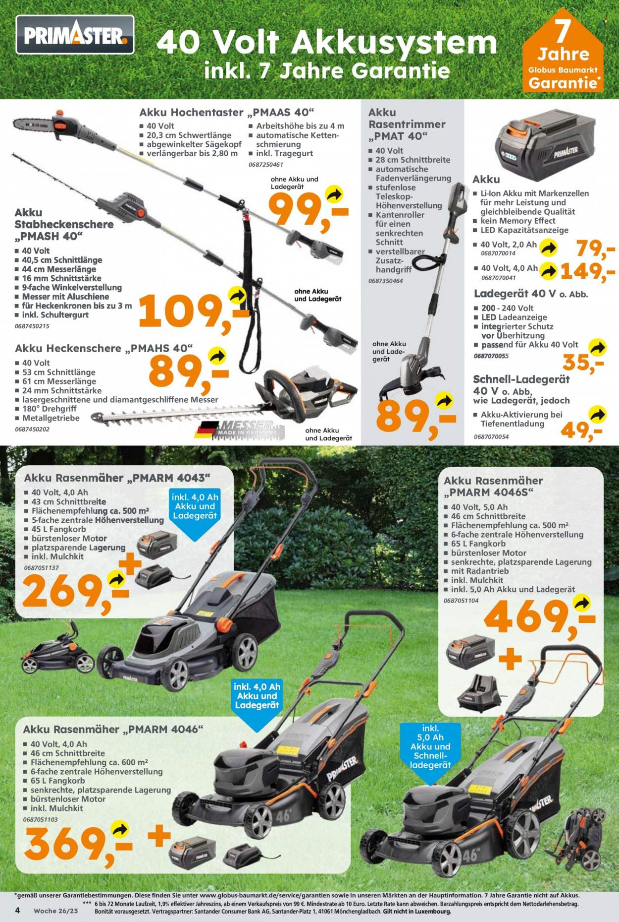 Globus Baumarkt Prospekte  - 26.06.2023 - 1.07.2023. Seite 4