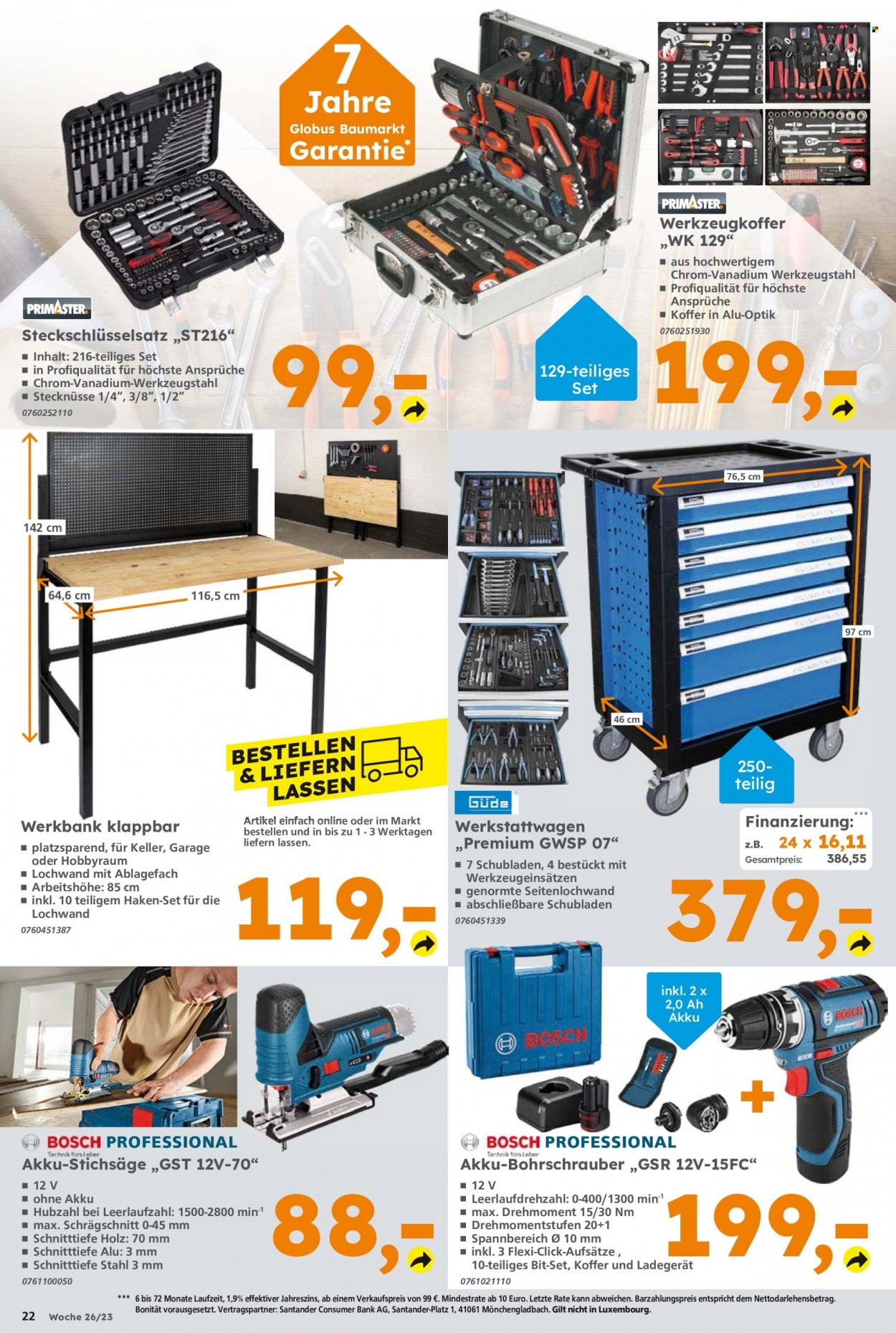 Globus Baumarkt Prospekte  - 26.06.2023 - 1.07.2023. Seite 22