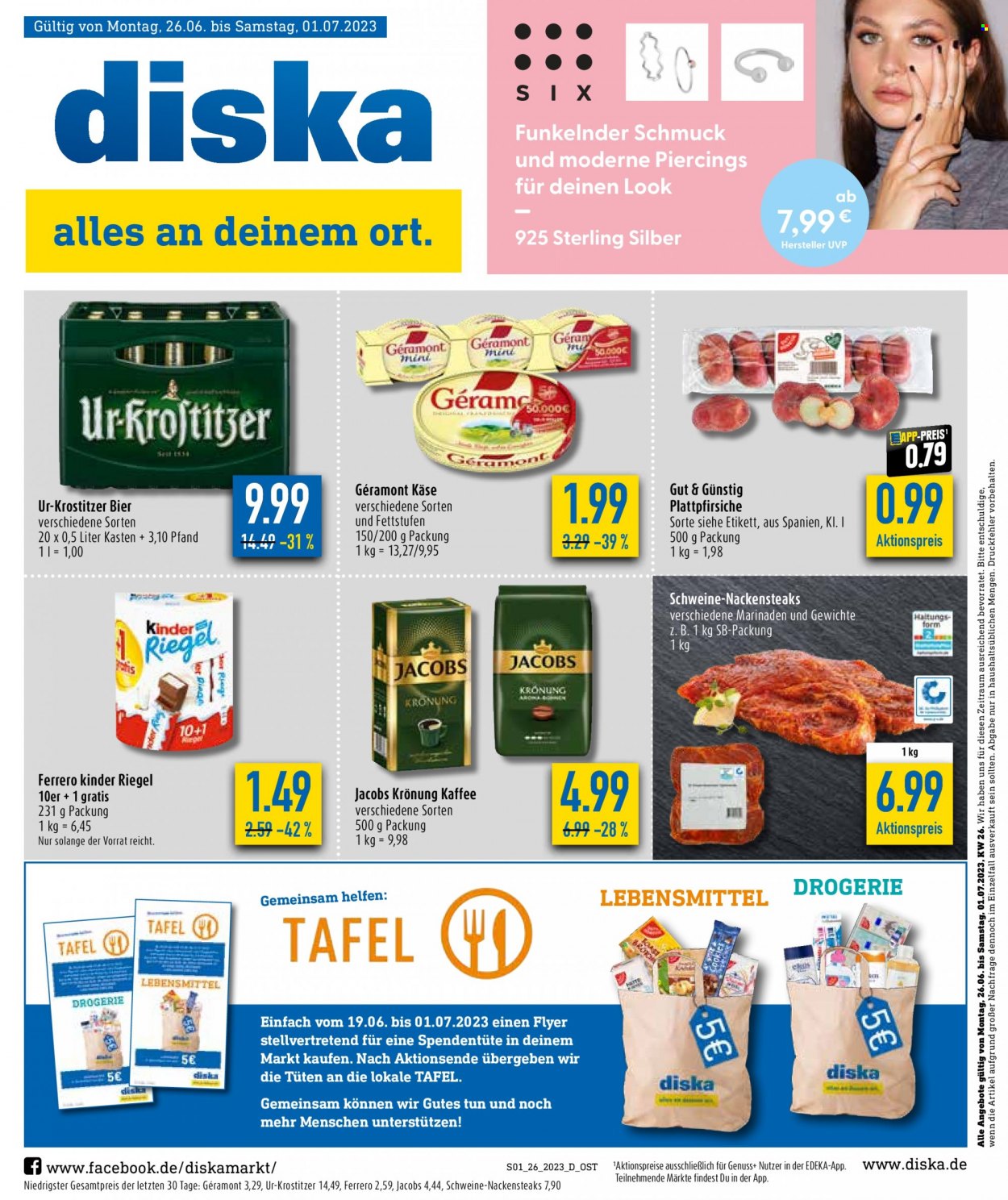 Diska Prospekte  - 26.06.2023 - 1.07.2023. Seite 1