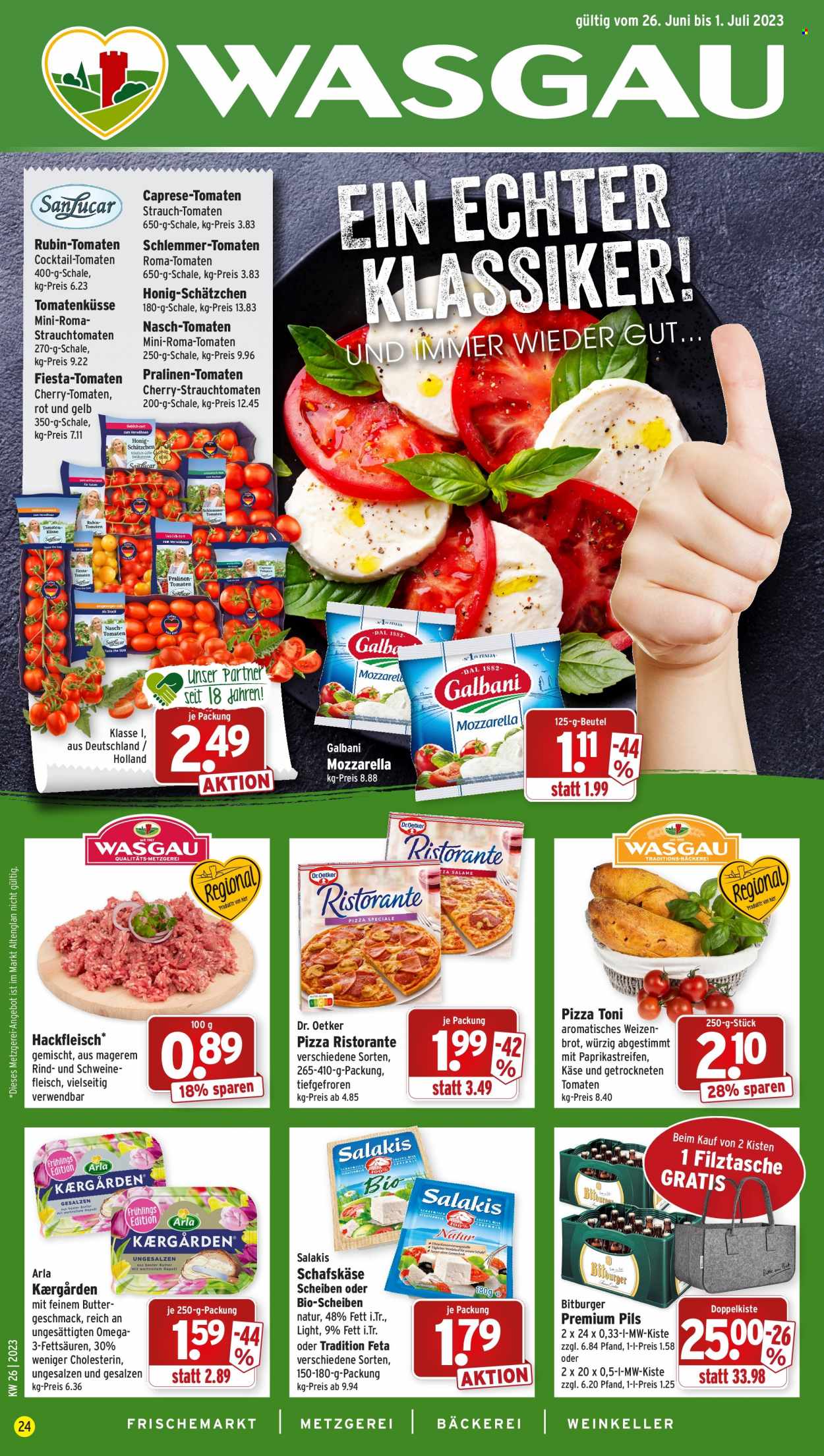 Wasgau Prospekte  - 26.06.2023 - 1.07.2023. Seite 1