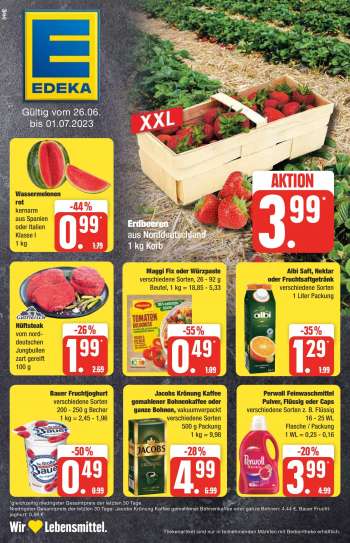 Prospekte Edeka - 26.06.2023 - 1.07.2023.