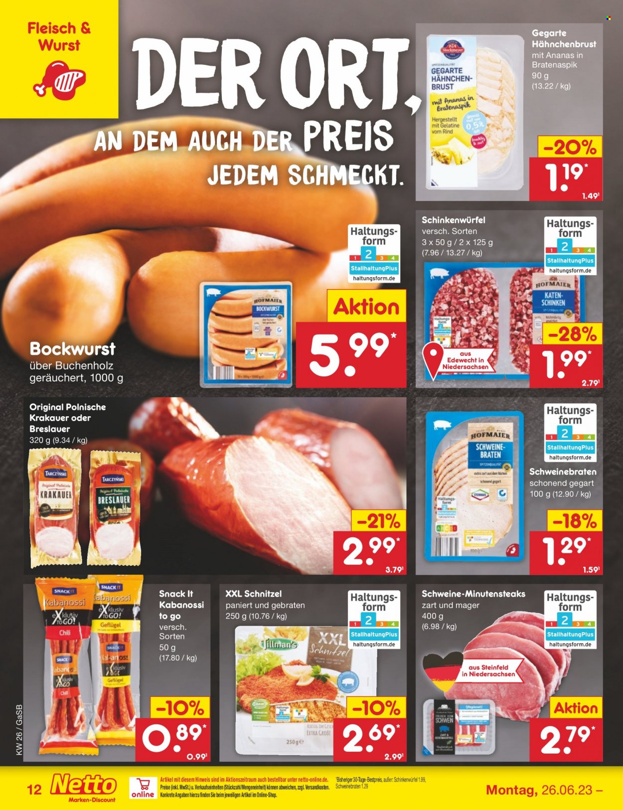 Netto Marken-Discount Prospekte  - 26.06.2023 - 1.07.2023. Seite 12