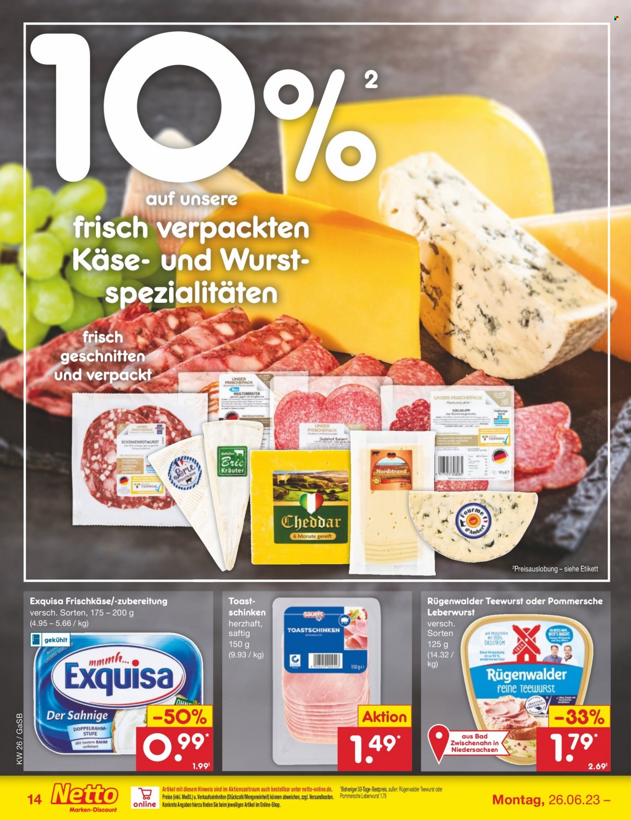 Netto Marken-Discount Prospekte  - 26.06.2023 - 1.07.2023. Seite 14