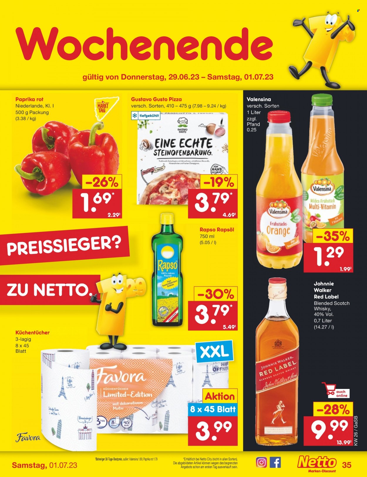 Netto Marken-Discount Prospekte  - 26.06.2023 - 1.07.2023. Seite 35