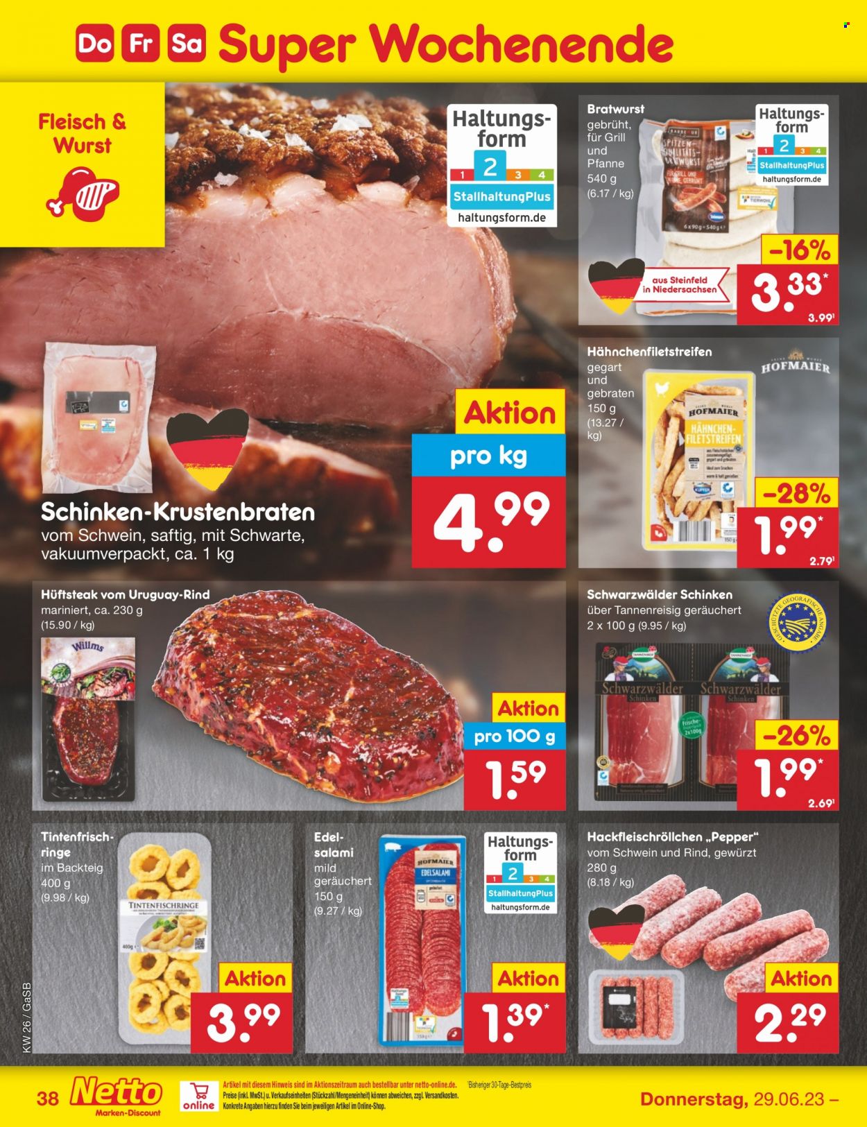 Netto Marken-Discount Prospekte  - 26.06.2023 - 1.07.2023. Seite 38