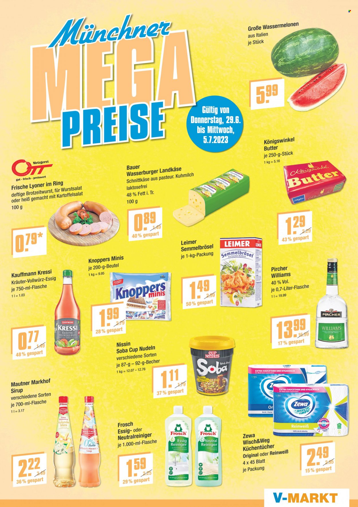 V-Markt Prospekte  - 29.06.2023 - 5.07.2023. Seite 1