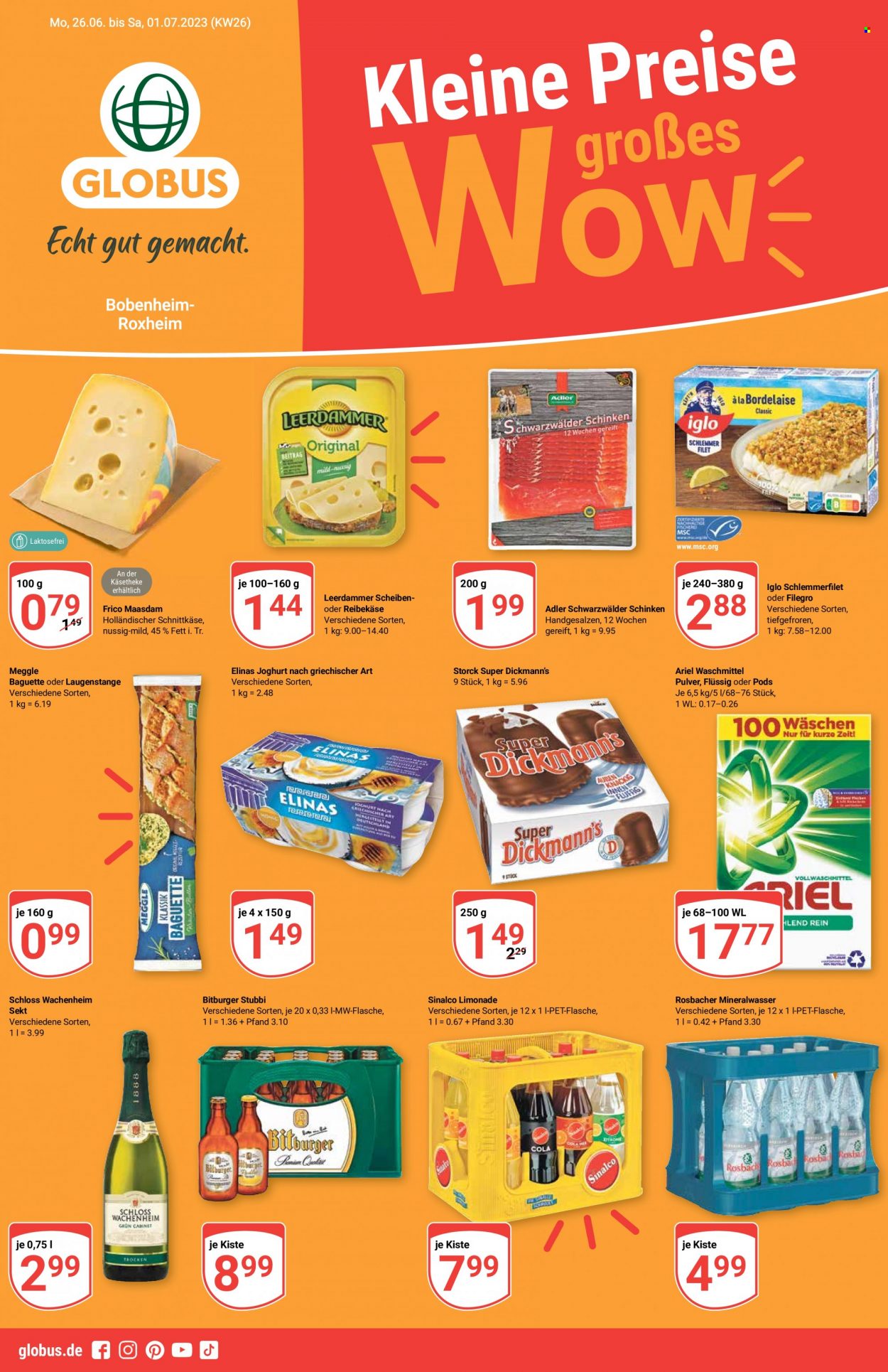 Globus Prospekte  - 26.06.2023 - 1.07.2023. Seite 1