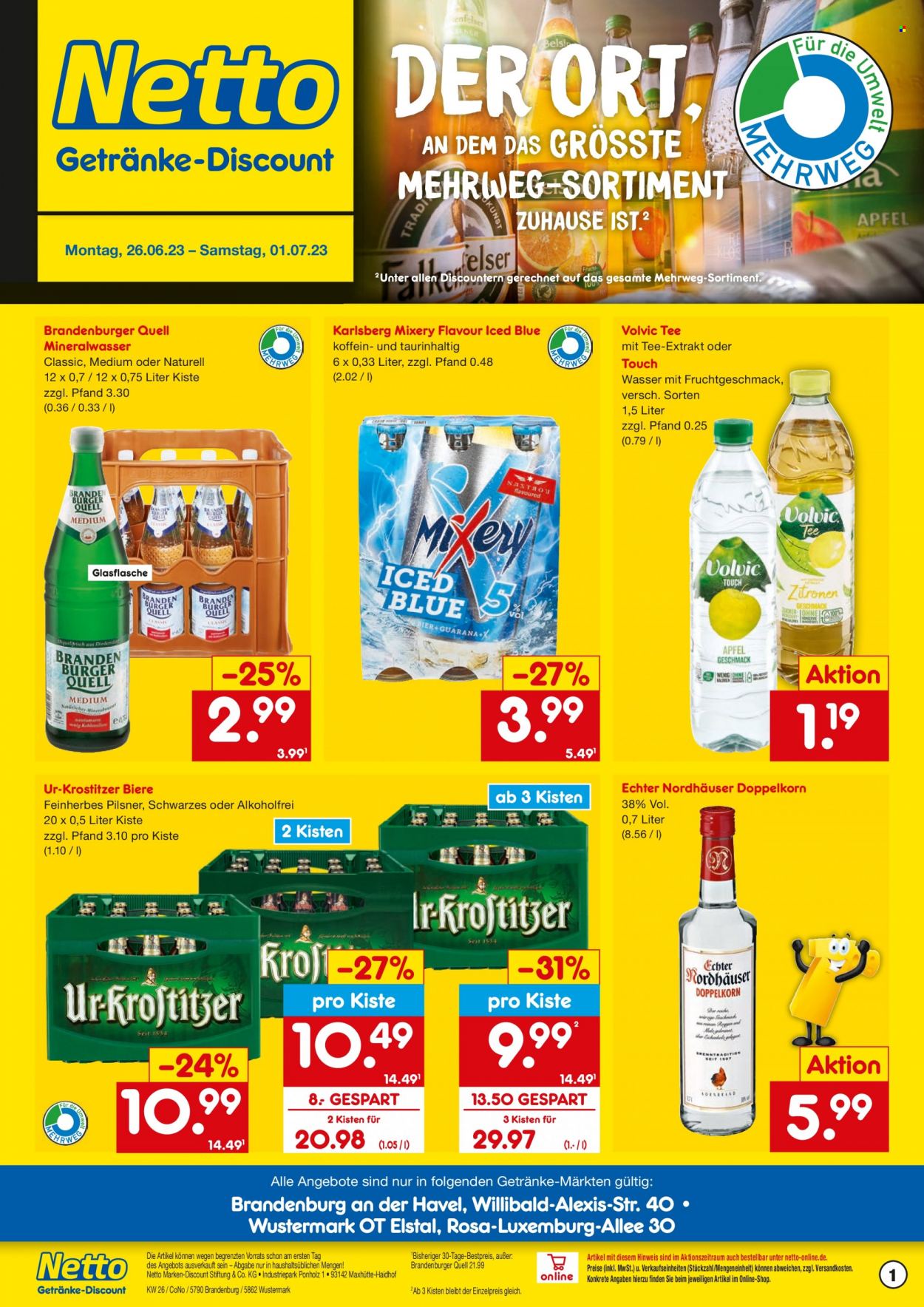 Netto Marken-Discount Prospekte  - 26.06.2023 - 1.07.2023. Seite 1