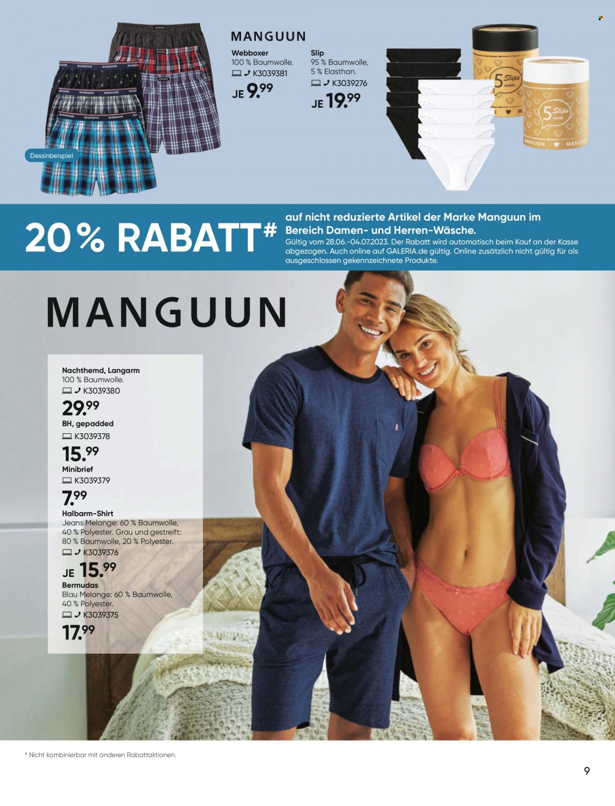 GALERIA Karstadt Kaufhof Prospekte  - 28.06.2023 - 4.07.2023. Seite 9
