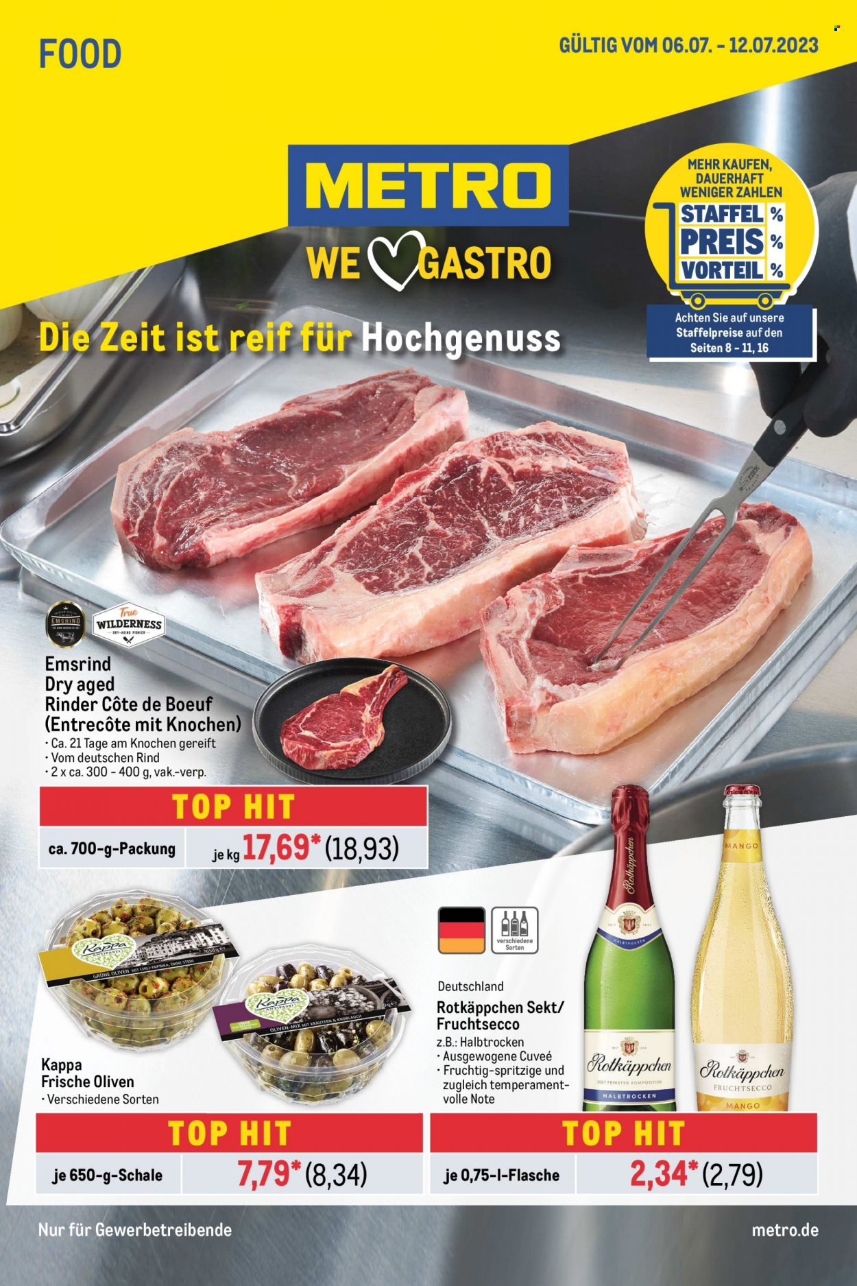 Metro Prospekte  - 6.07.2023 - 12.07.2023. Seite 1