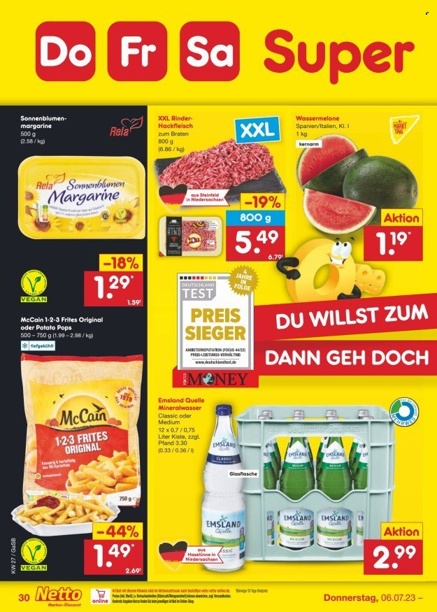 Netto Marken-Discount Prospekte  - 3.07.2023 - 8.07.2023. Seite 30
