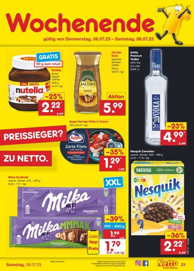 Netto Marken-Discount Prospekte  - 3.07.2023 - 8.07.2023. Seite 31