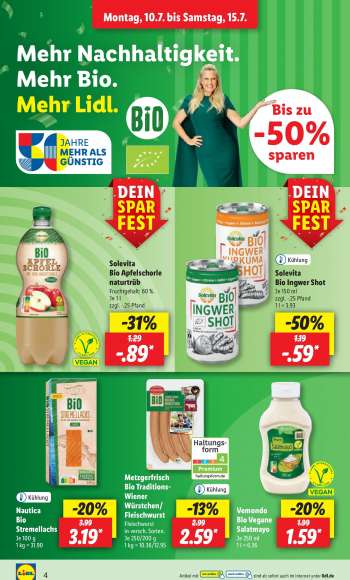 thumbnail - Kühlung Solevita Bio Ingwer Shot