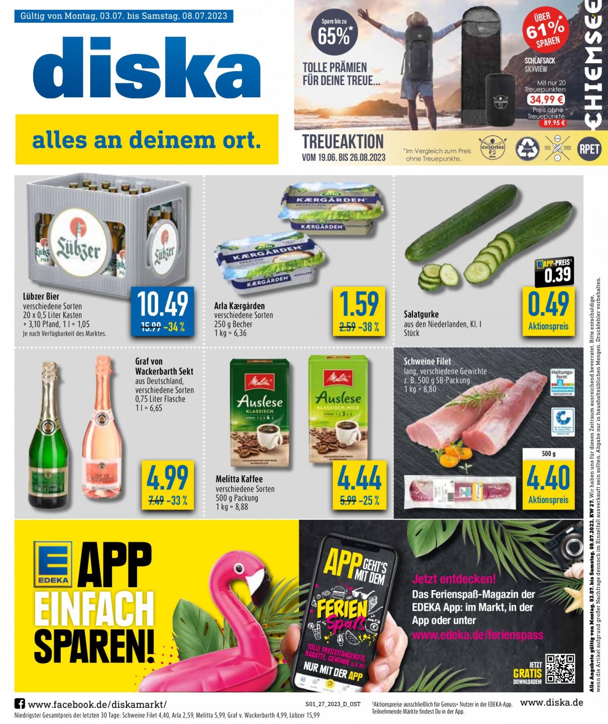 Diska Prospekte  - 3.07.2023 - 8.07.2023. Seite 1