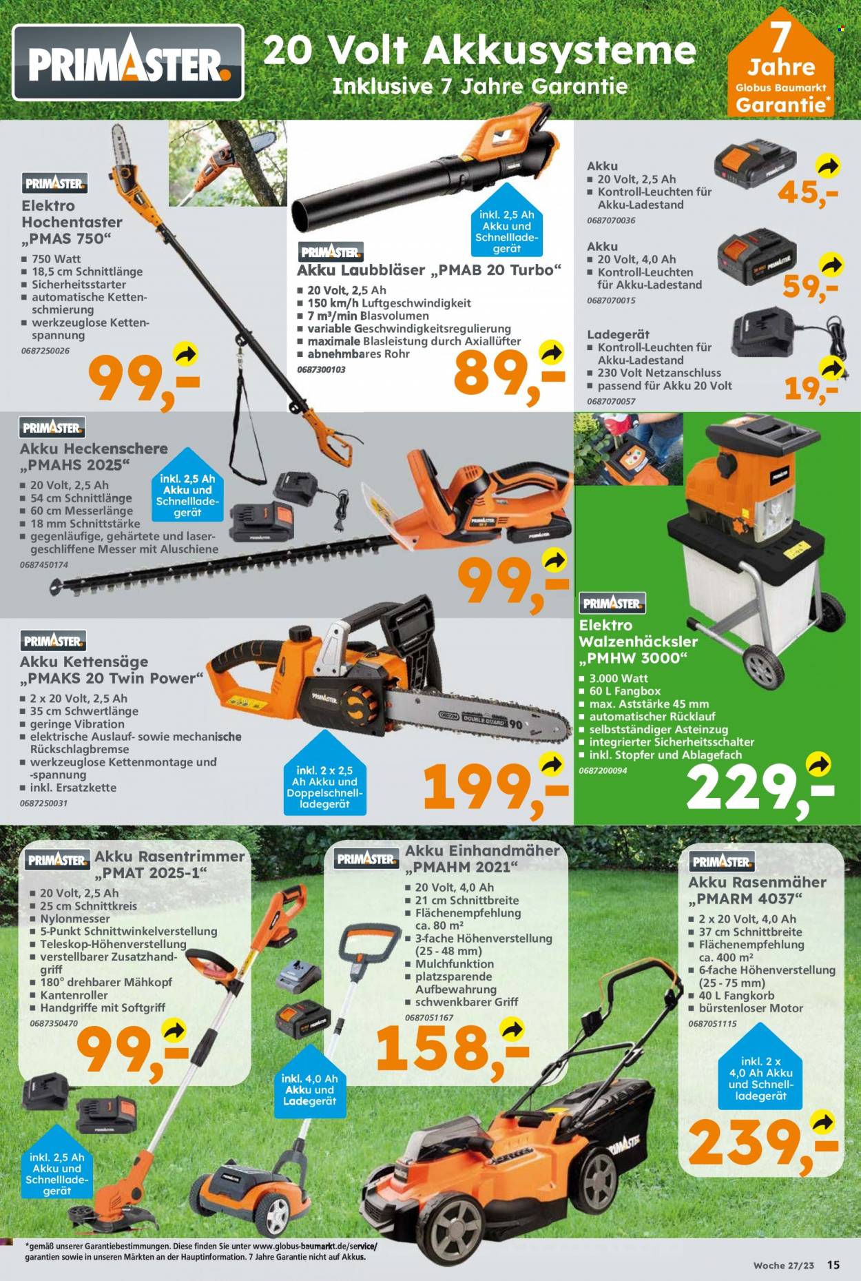 Globus Baumarkt Prospekte  - 3.07.2023 - 8.07.2023. Seite 15