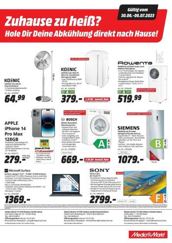 Prospekte MediaMarkt - 30.06.2023 - 6.07.2023.