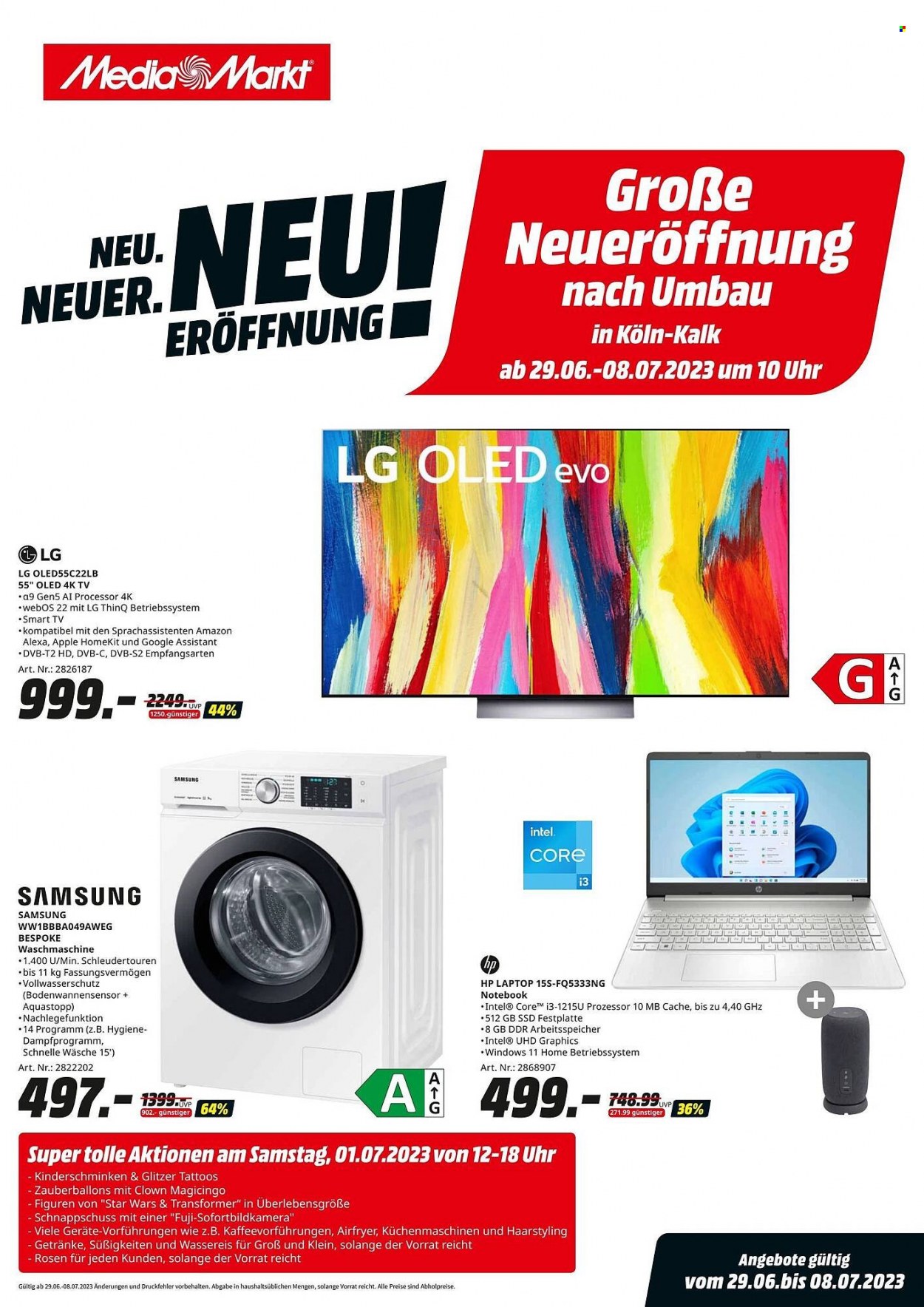 MediaMarkt Prospekte  - 29.06.2023 - 8.07.2023. Seite 1