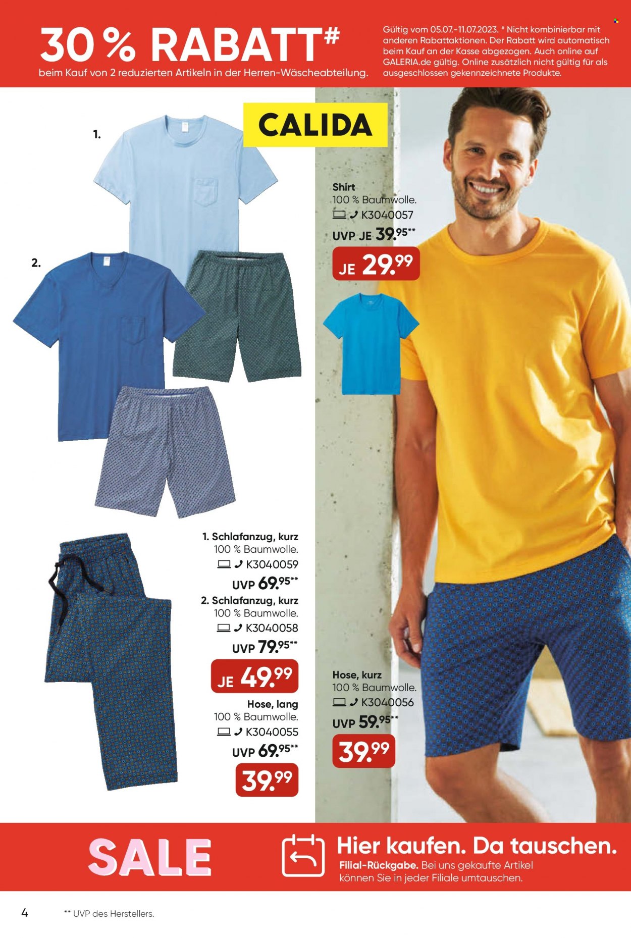 GALERIA Karstadt Kaufhof Prospekte  - 5.07.2023 - 11.07.2023. Seite 4