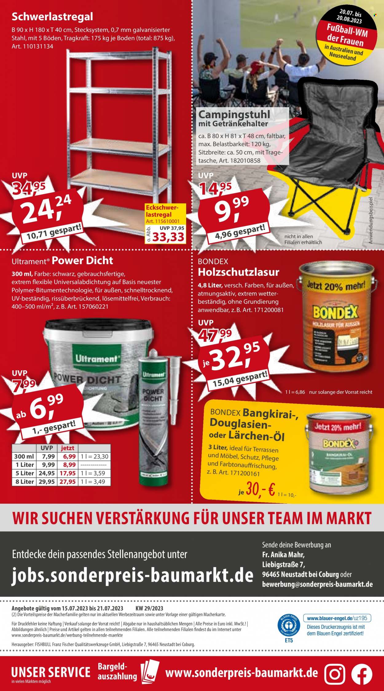 Sonderpreis-Baumarkt Prospekte  - 15.07.2023 - 21.07.2023. Seite 20