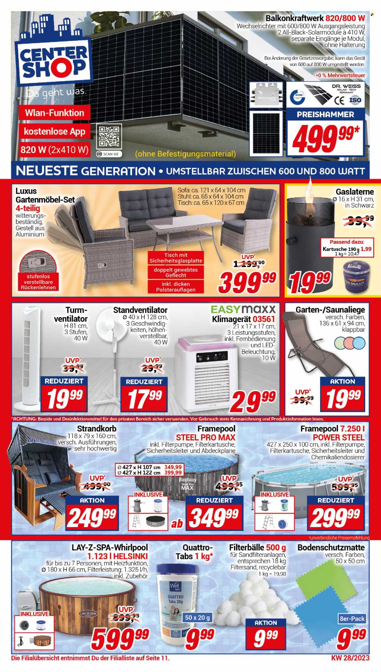 CENTERSHOP Prospekte  - 10.07.2023 - 15.07.2023. Seite 1