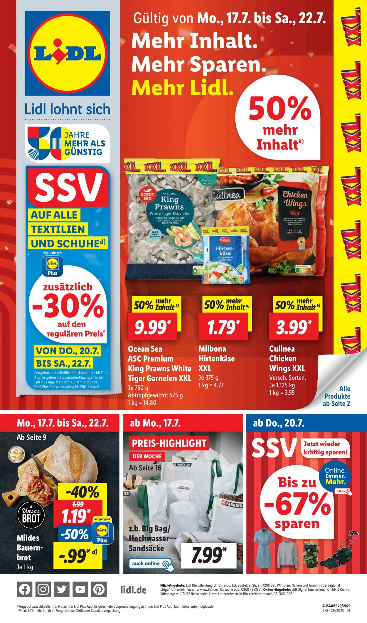 Lidl Prospekte  - 17.07.2023 - 22.07.2023. Seite 1