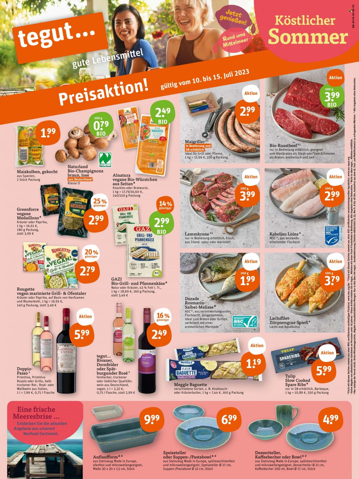 tegut... Prospekte  - 10.07.2023 - 15.07.2023. Seite 1