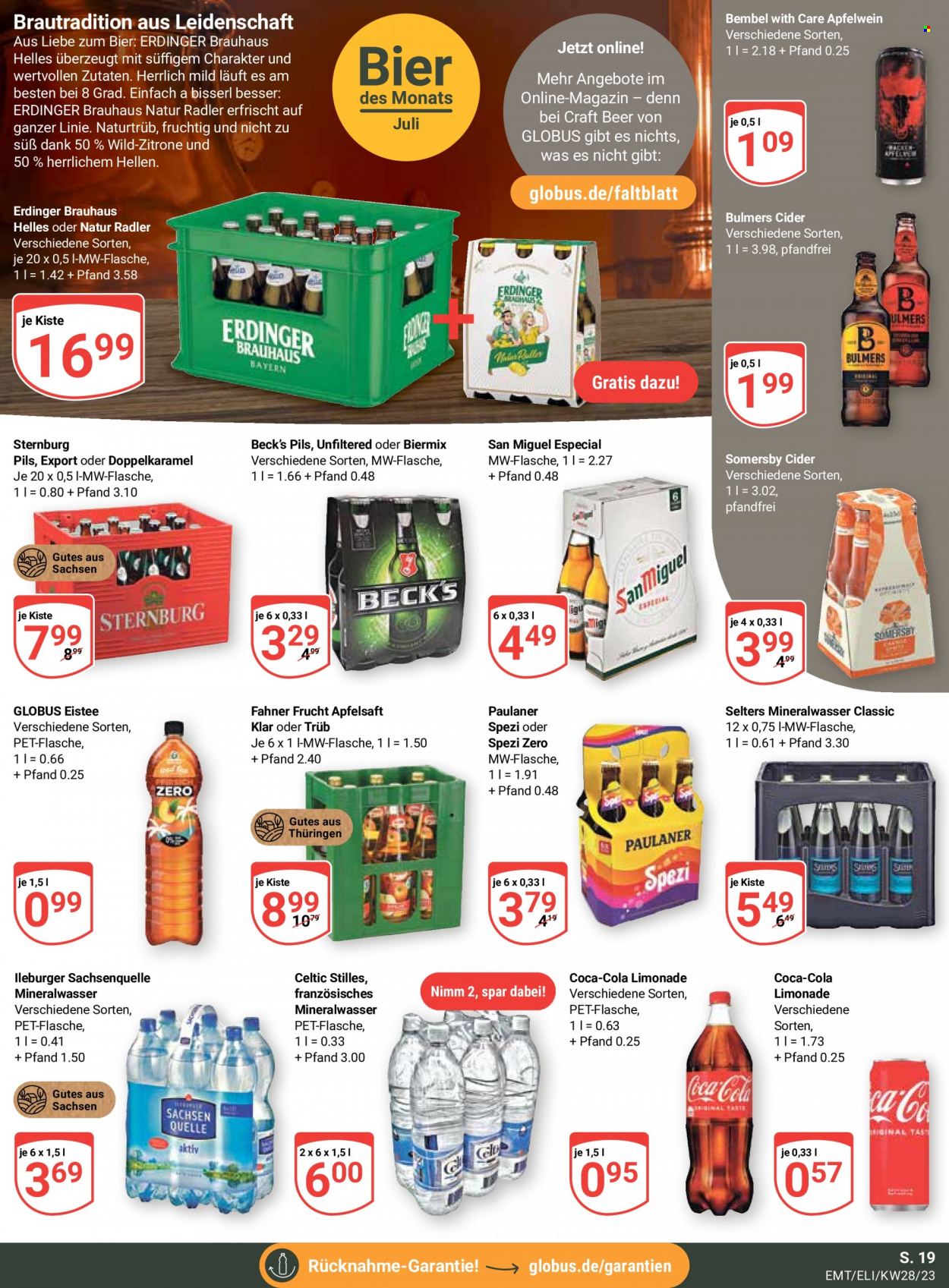 Globus Prospekte  - 10.07.2023 - 15.07.2023. Seite 19