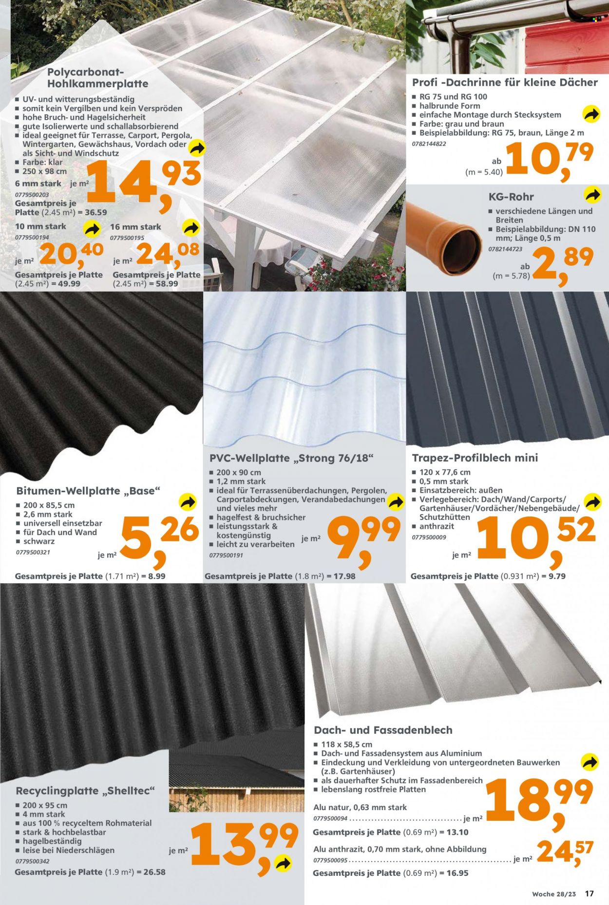 Globus Baumarkt Prospekte  - 10.07.2023 - 15.07.2023. Seite 17