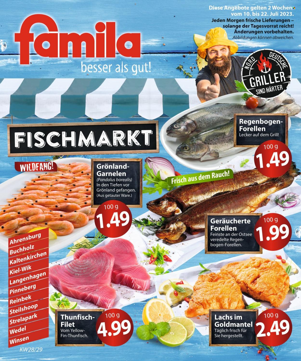 famila Prospekte  - 10.07.2023 - 15.07.2023. Seite 1