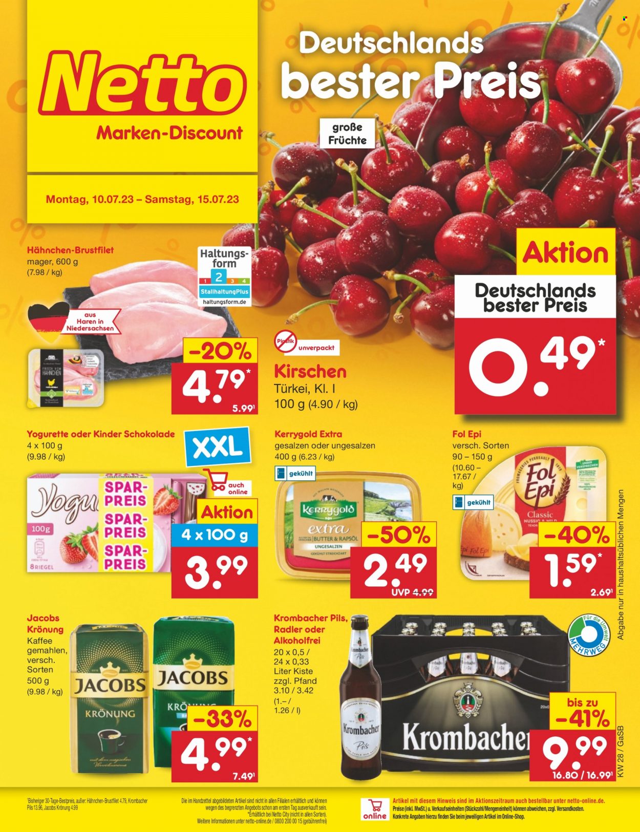 Netto Marken-Discount Prospekte  - 10.07.2023 - 15.07.2023. Seite 1