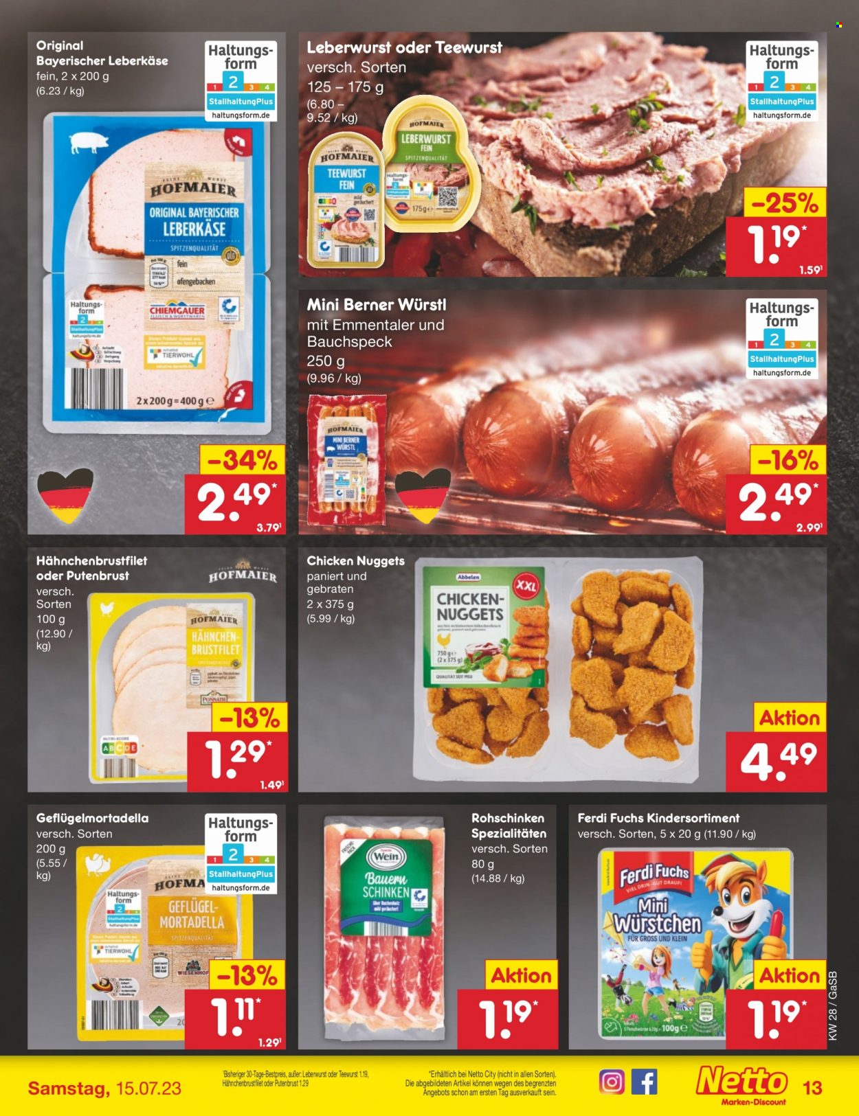 Netto Marken-Discount Prospekte  - 10.07.2023 - 15.07.2023. Seite 13