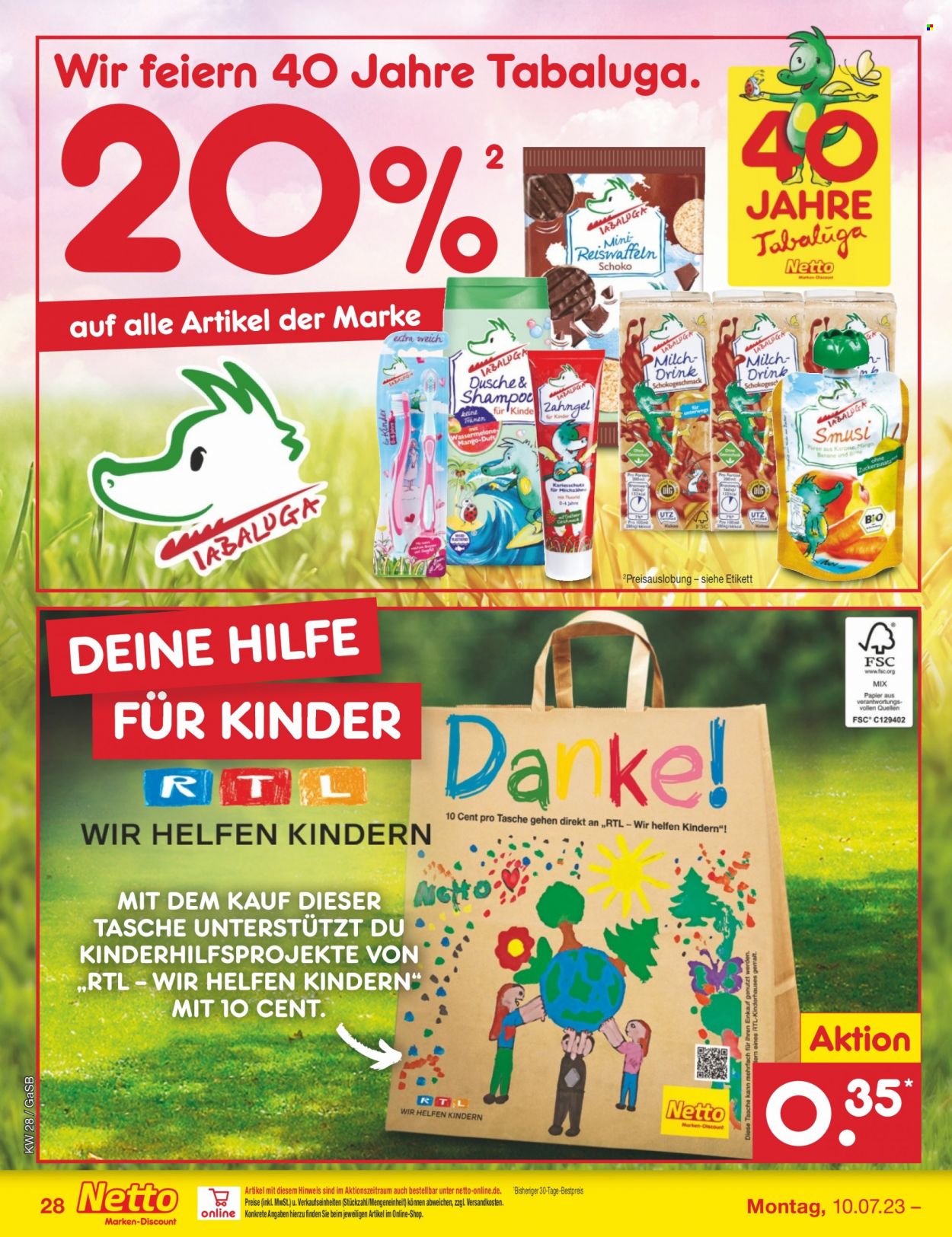 Netto Marken-Discount Prospekte  - 10.07.2023 - 15.07.2023. Seite 28