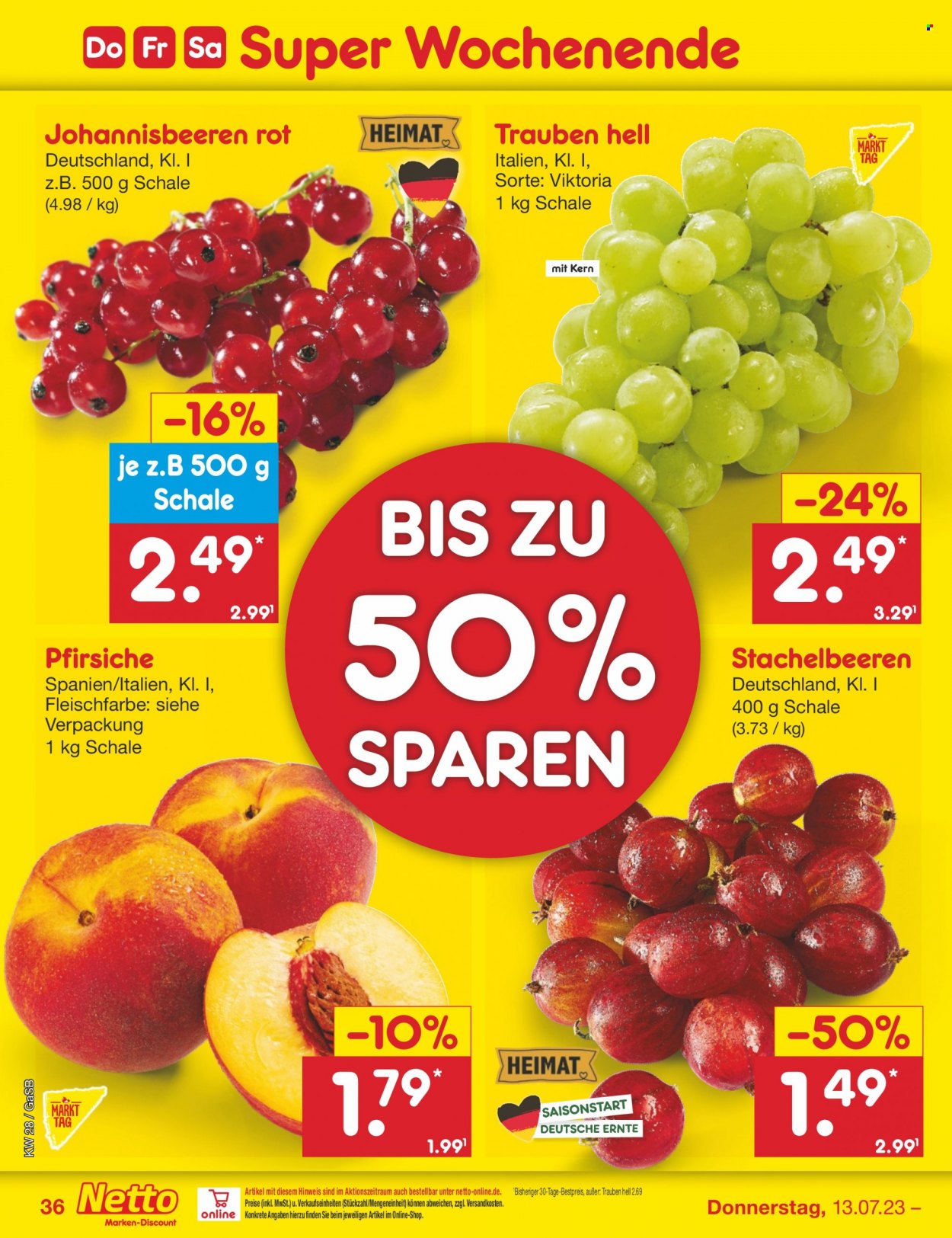 Netto Marken-Discount Prospekte  - 10.07.2023 - 15.07.2023. Seite 36