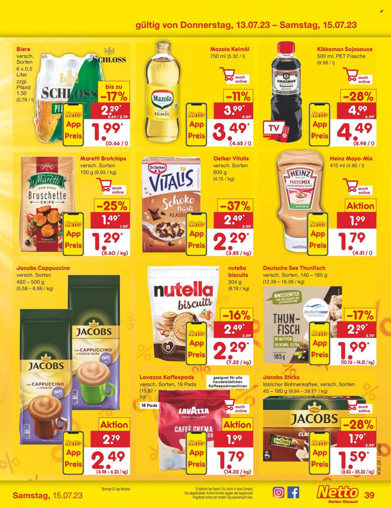 Netto Marken-Discount Prospekte  - 10.07.2023 - 15.07.2023. Seite 39