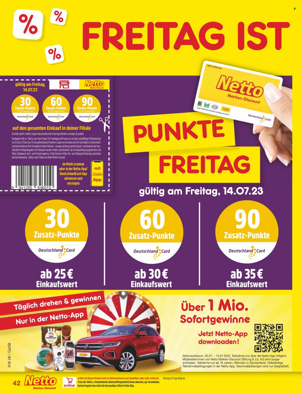 Netto Marken-Discount Prospekte  - 10.07.2023 - 15.07.2023. Seite 42