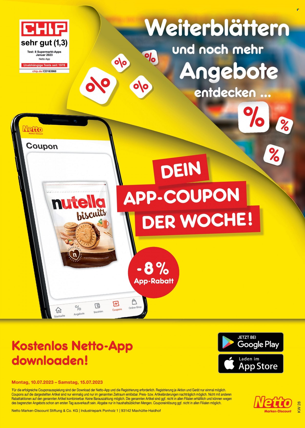 Netto Marken-Discount Prospekte  - 10.07.2023 - 15.07.2023. Seite 45