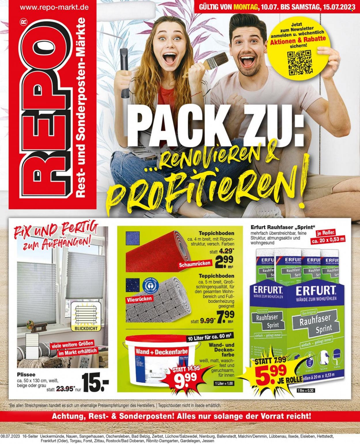 Repo Prospekte  - 10.07.2023 - 15.07.2023. Seite 1