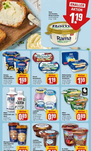 thumbnail - Müller Veganer Reis versch . Sorten , je 180 - - Becher ( kg = 4.94 )